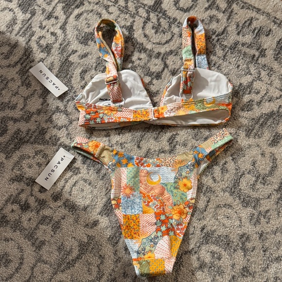 PacSun Multicolor Patchwork Bikini - Picture 2 of 2